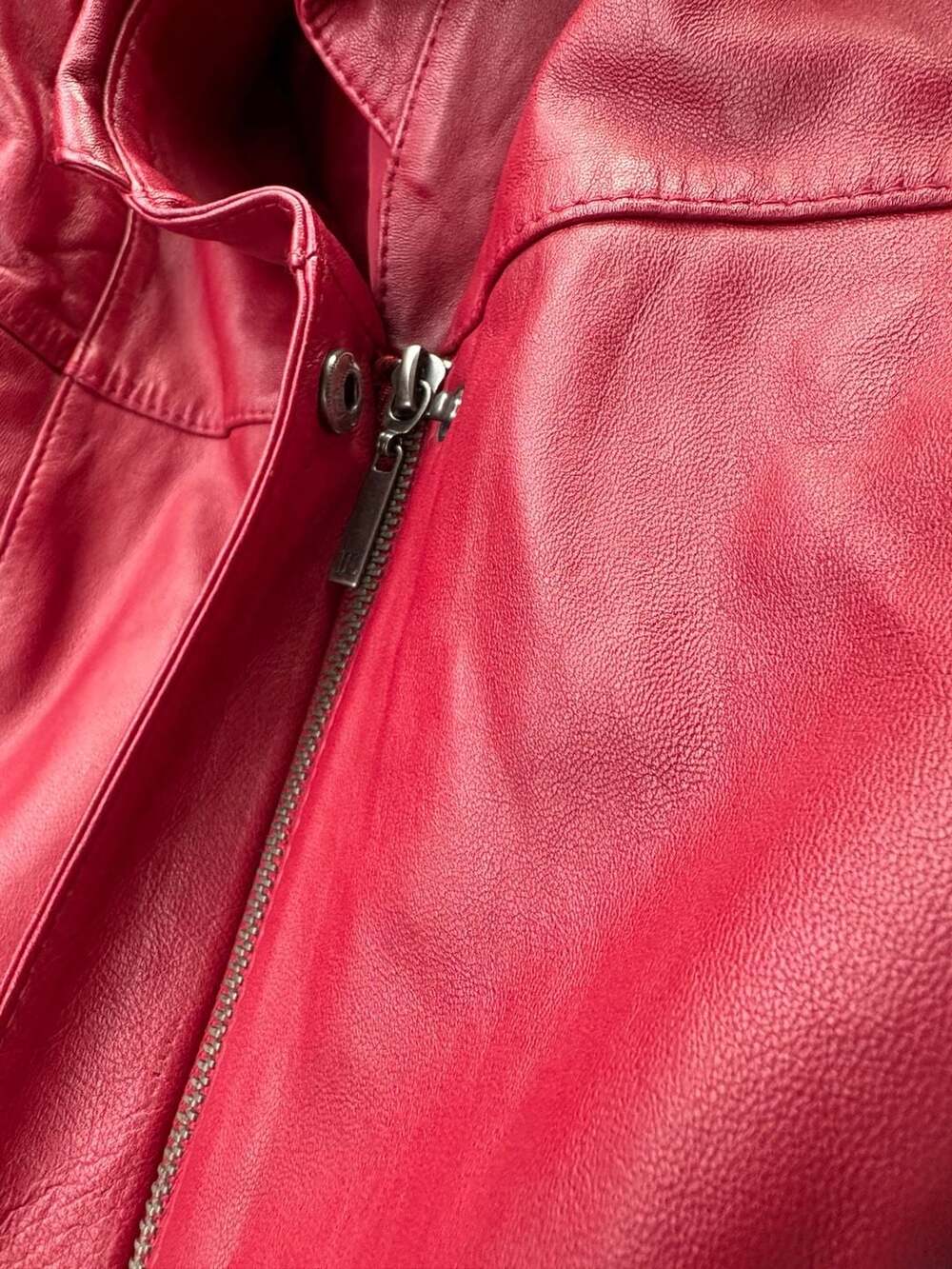 Jessica London Red Leather Jacket 22W Plus Size - Picture 8 of 9